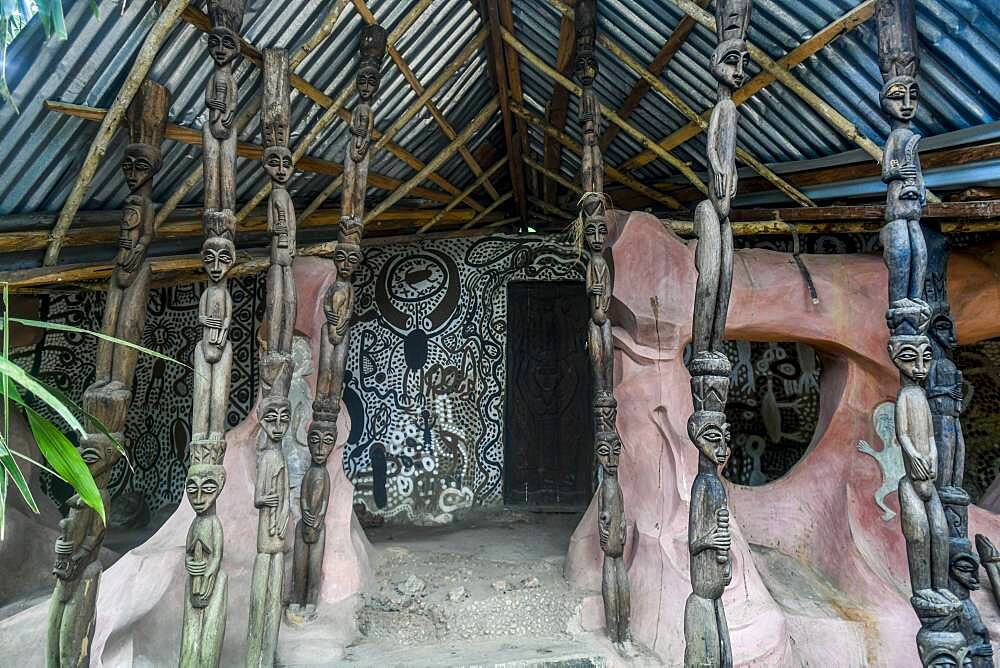 Sacred house in the Osun-Osogbo Sacred Grove, UNESCO World Heritage Site, Osun State, Nigeria, West Africa, Africa