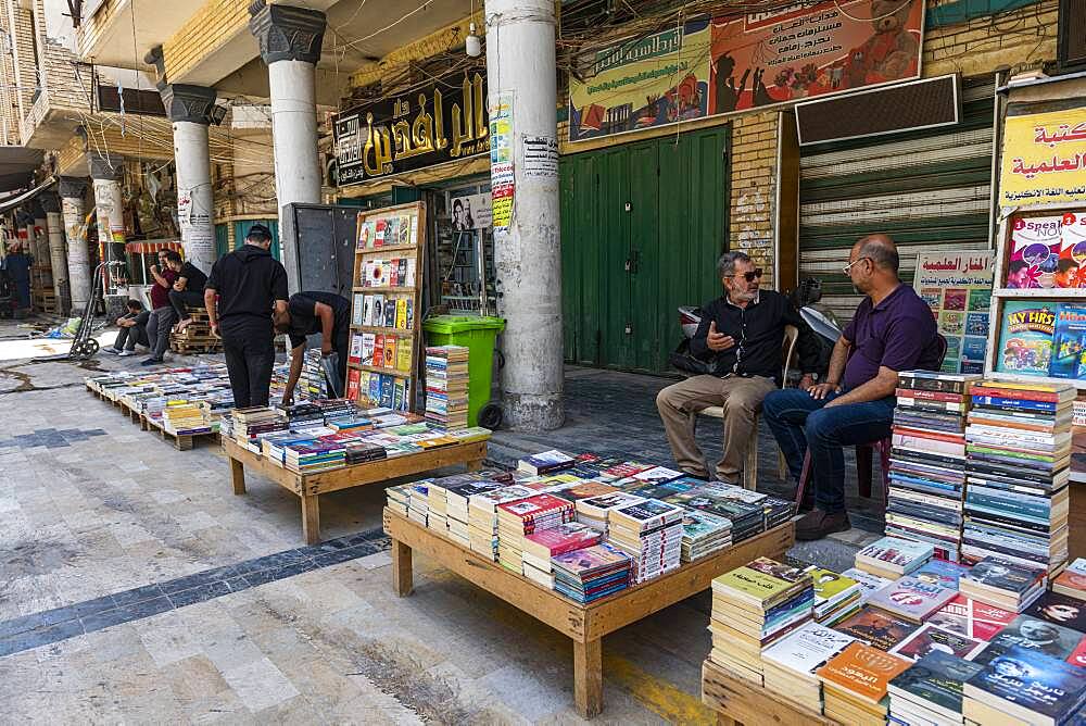 Book market, Baghdad, Iraq, Middle East