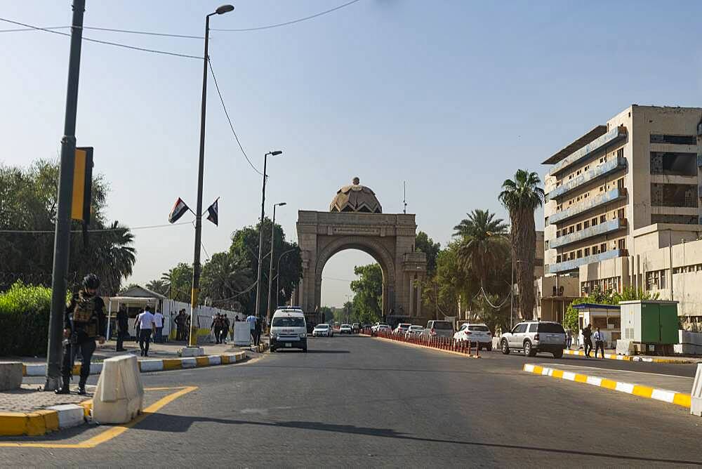 Entrance to the Green Zone, Baghdad, Iraq, Middle East