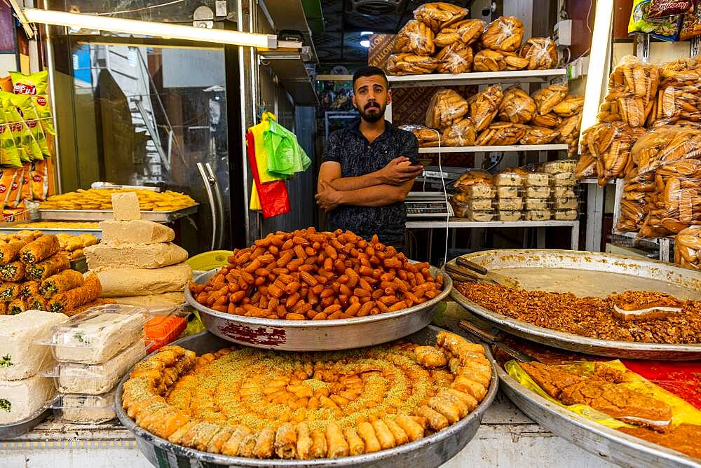 Man selling sweets, Kerbala, Iraq, Middle East