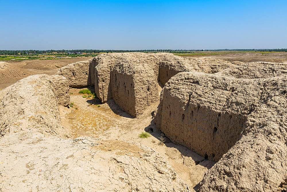 The ruins of the Sumerian town of Kish, Iraq, Middle East