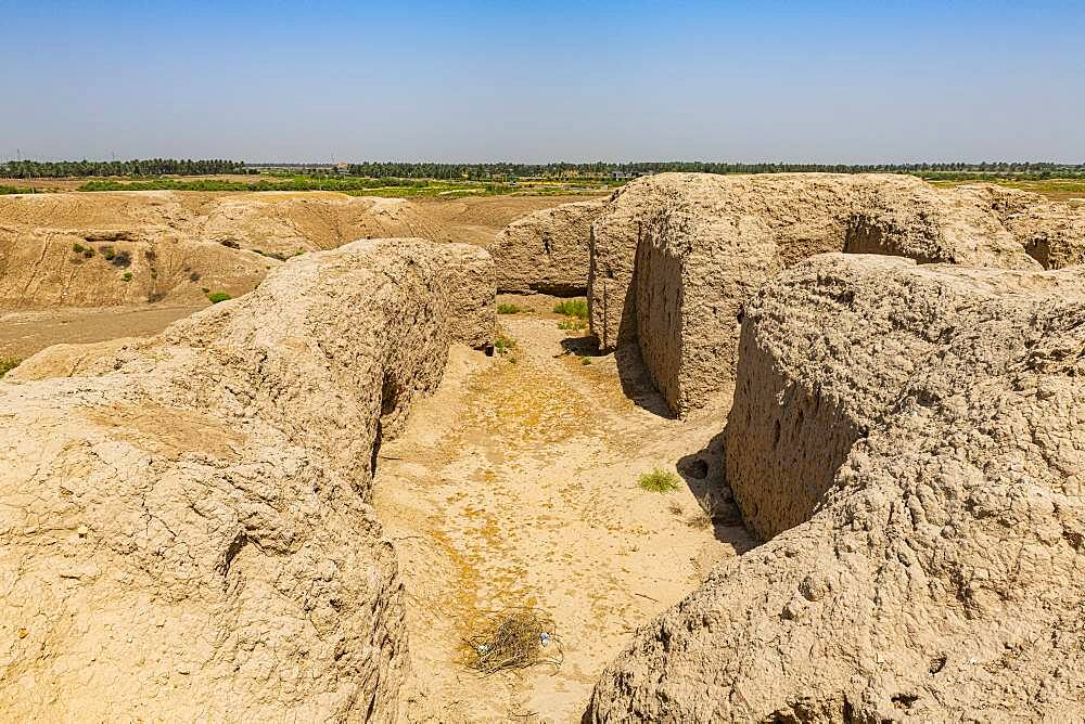 The ruins of the Sumerian town of Kish, Iraq, Middle East