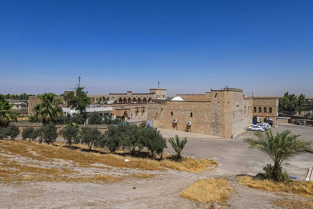 View over the Saint Mar Behnam Monastery, northern Iraq, Middle East