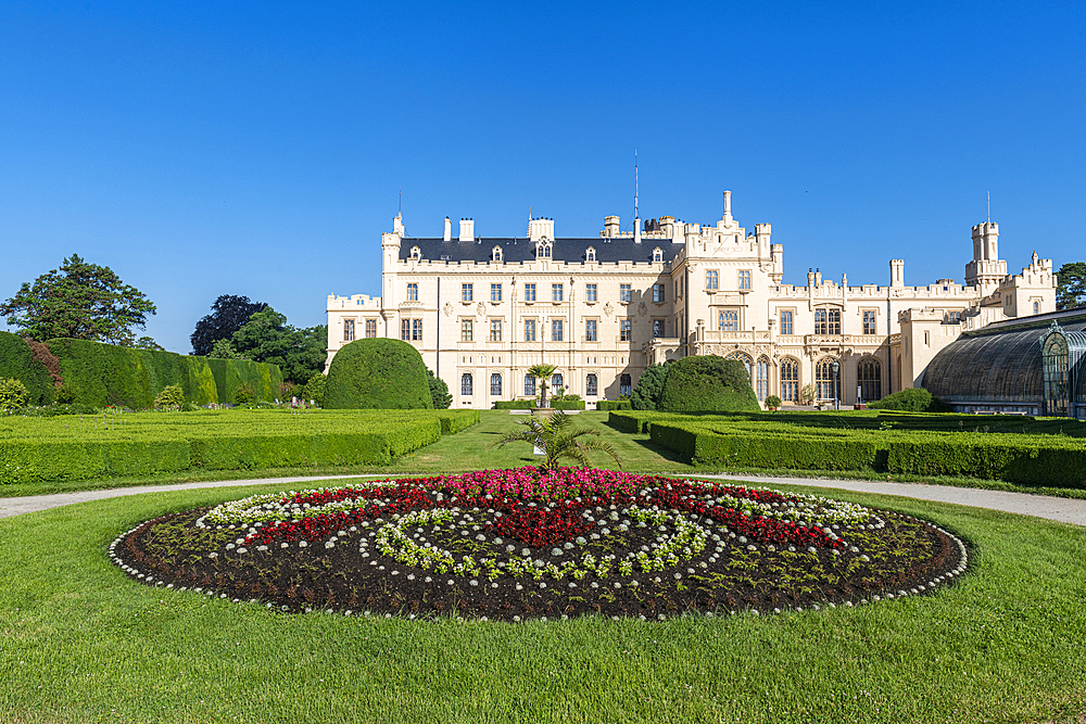 Lednice Palace, Lednice-Valtice Cultural Landscape, UNESCO World Heritage Site, South Moravia, Czech Republic, Europe