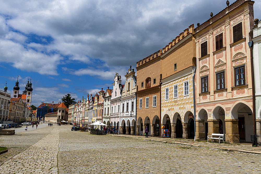 The historic center of Telc, UNESCO World Heritage Site, South Moravia, Czech Republic, Europe