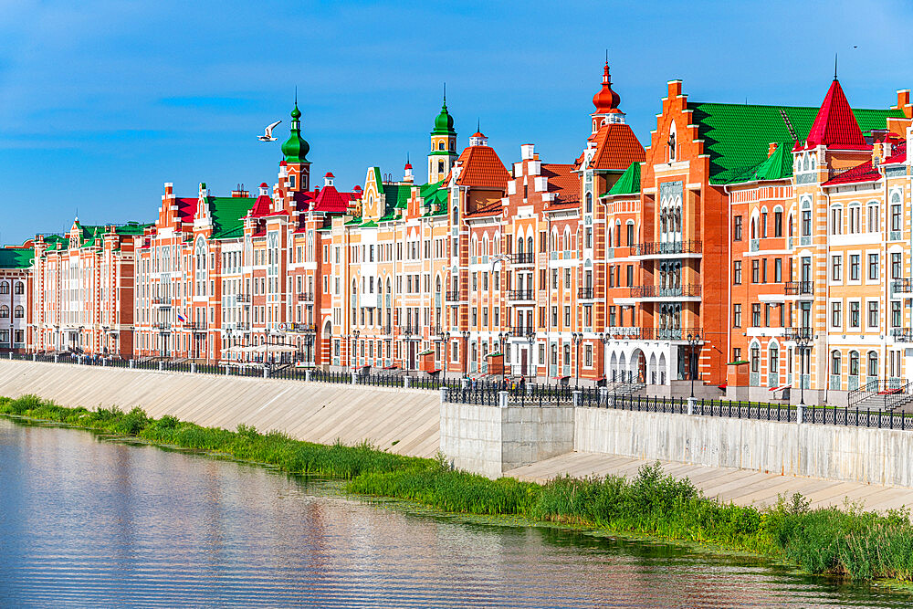 Houses built in the style of Bruges in Yoshkar-Ola, Mari-El, Russia, Europe