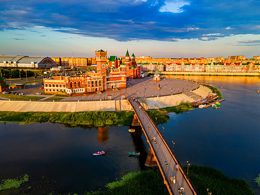 Aerial of Yoshkar-Ola, Mari El Oblast, Russia, Europe