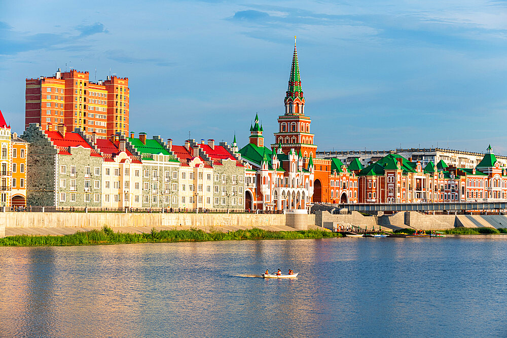 Houses built in the style of Bruges in Yoshkar-Ola, Mari El, Russia, Europe