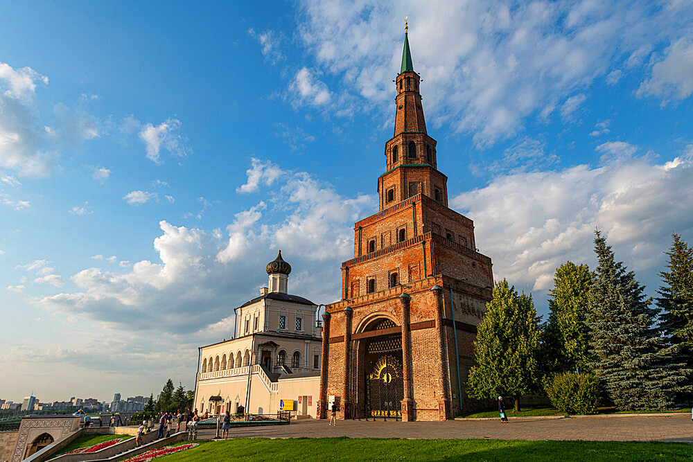 Syuyumbeki Tower, UNESCO World Heritage Site, Kazan Kremlin, Kazan, Republic of Tatarstan, Russia, Europe