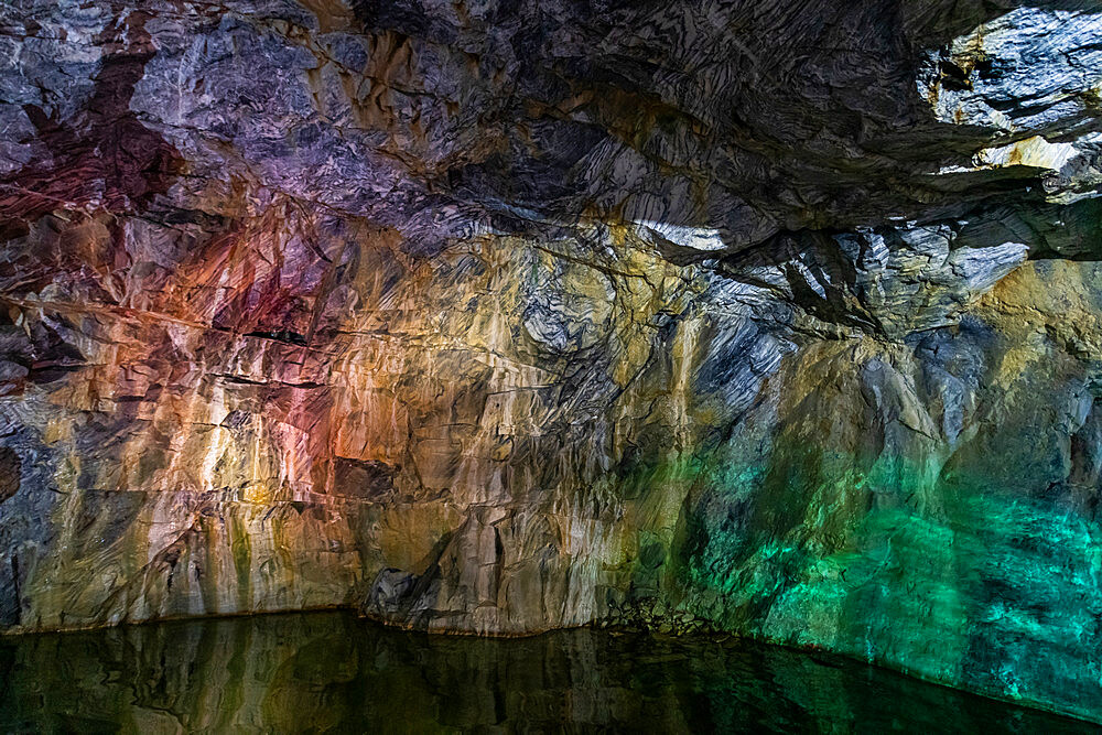 Ruskeala, marble canyon, Karelia, Russia, Europe