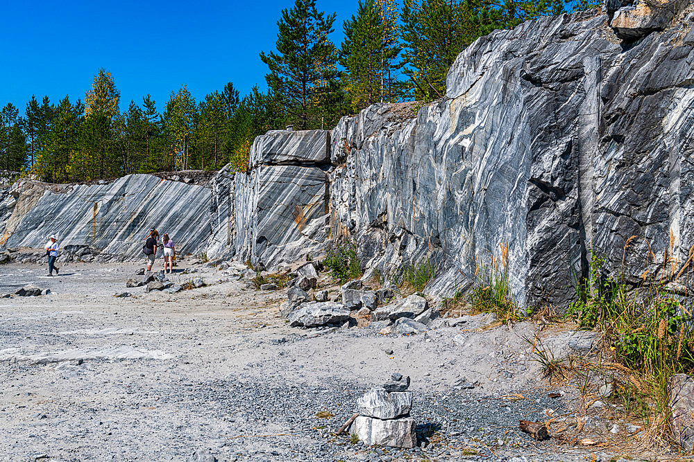 Ruskeala, marble canyon, Karelia, Russia, Europe