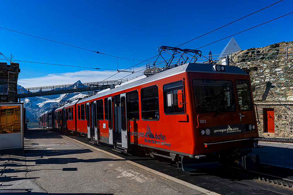 Gornergrat railway, Gornergrat, Zermatt, Valais, Switzerland, Europe