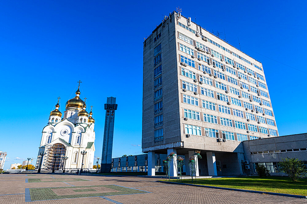 Spaso-Preobrazhensky Cathedral, Khabarovsk, Khabarovsk Krai, Russia, Eurasia