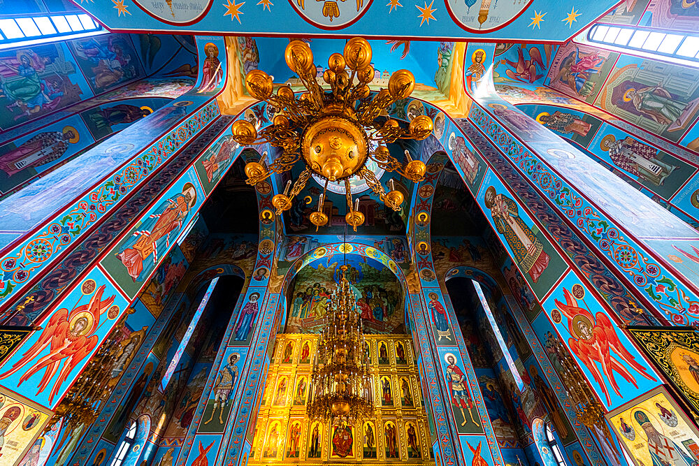 Interior of Abakan Cathedral of the Transfiguration, Abakan, Republic of Khakassia, Russia, Eurasia