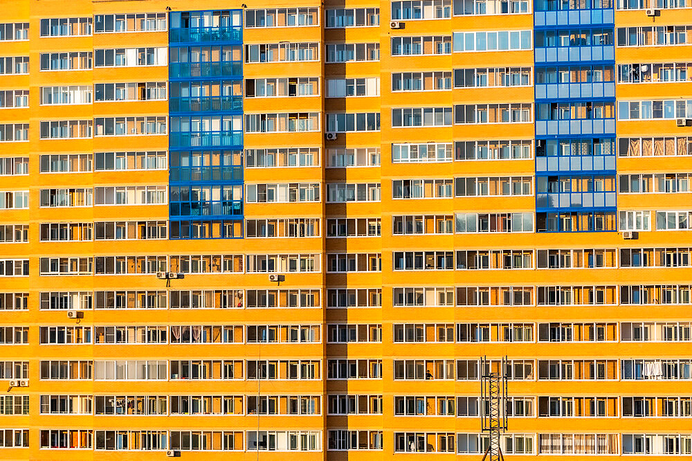 Giant apartment block,Chita, Zabaykalsky Krai, Russia, Eurasia