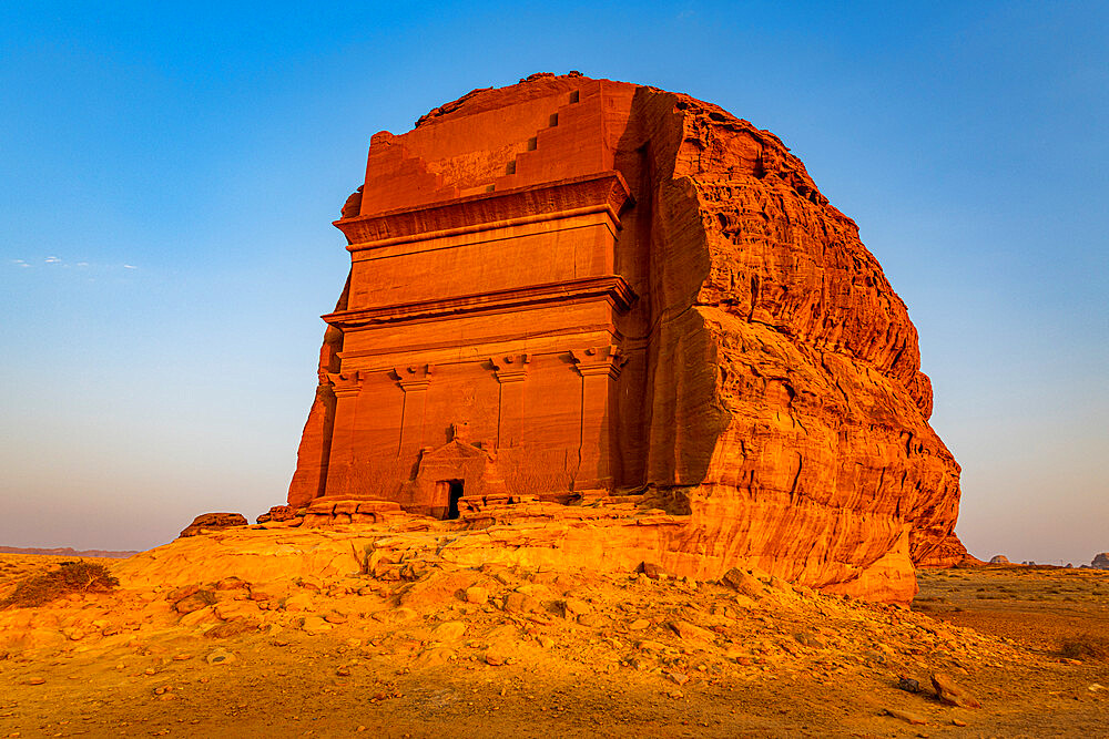 Tomb of Lihyan son of Kuza, Madain Saleh (Hegra) (Al Hijr), UNESCO World Heritage Site, Al Ula, Kingdom of Saudi Arabia, Middle East