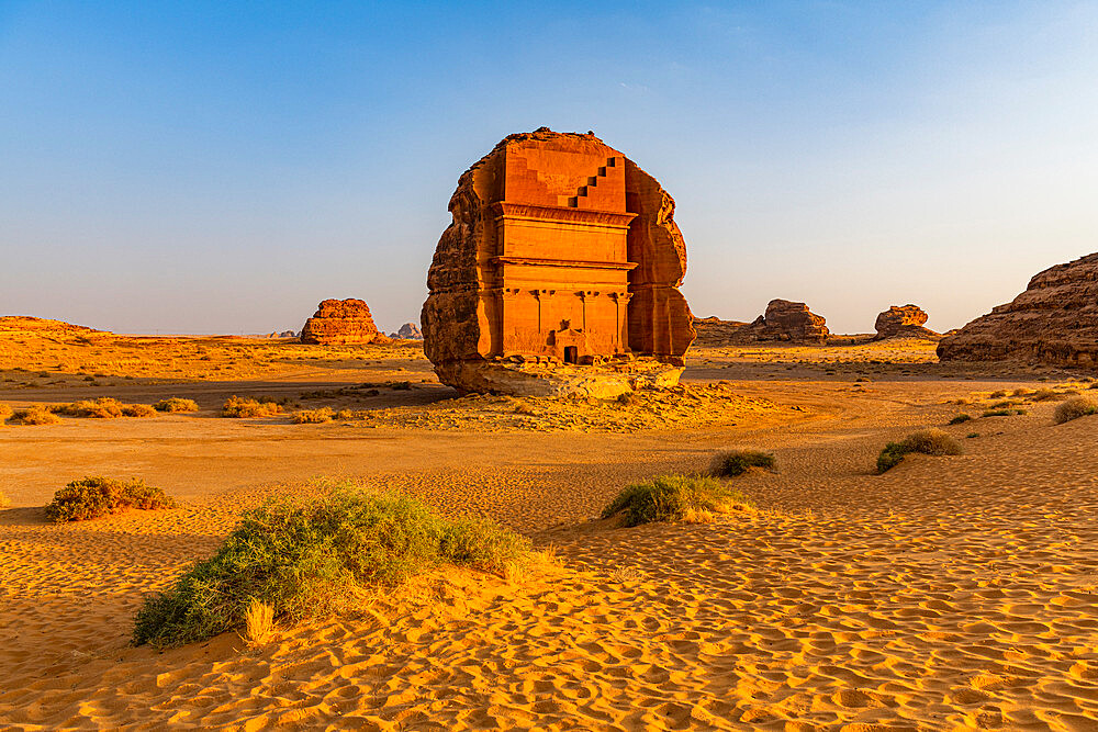 Tomb of Lihyan son of Kuza, Madain Saleh (Hegra) (Al Hijr), UNESCO World Heritage Site, Al Ula, Kingdom of Saudi Arabia, Middle East