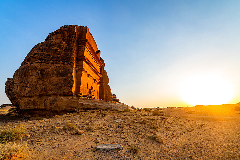 Tomb of Lihyan, son of Kuza, Madain Saleh (Hegra) (Al Hijr), UNESCO World Heritage Site, Al Ula, Kingdom of Saudi Arabia, Middle East