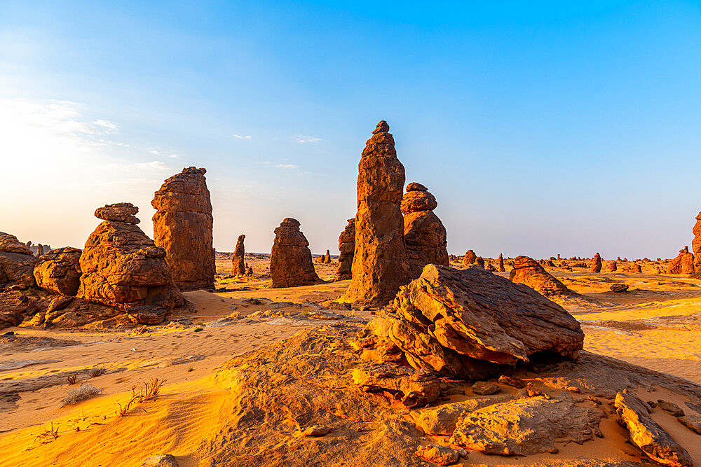 Algharameel rock formations, Al Ula, Kingdom of Saudi Arabia, Middle East