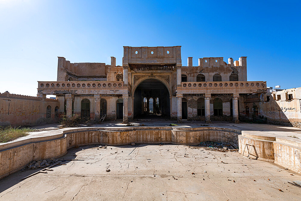 Abandoned Abdullah al-Suleiman Palace, Taif, Kingdom of Saudi Arabia, Middle East