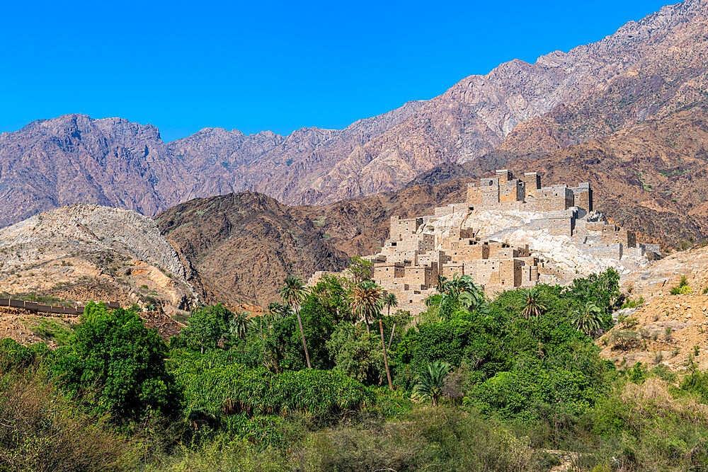 Zee Al-Ayn (Thee Ain) historic mountain village, Kingdom of Saudi Arabia, Middle East