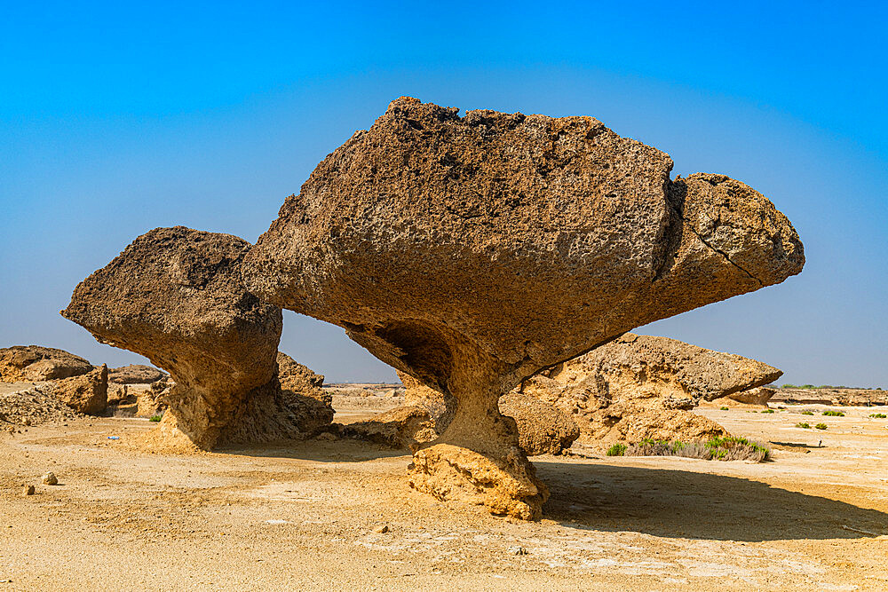 Mushroom rocks, Farasan islands, Kingdom of Saudi Arabia, Middle East