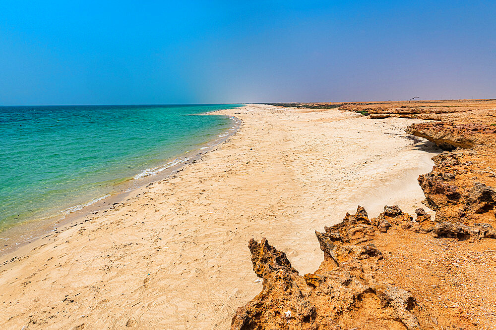 Long sandy beach, Farasan islands, Kingdom of Saudi Arabia, Middle East