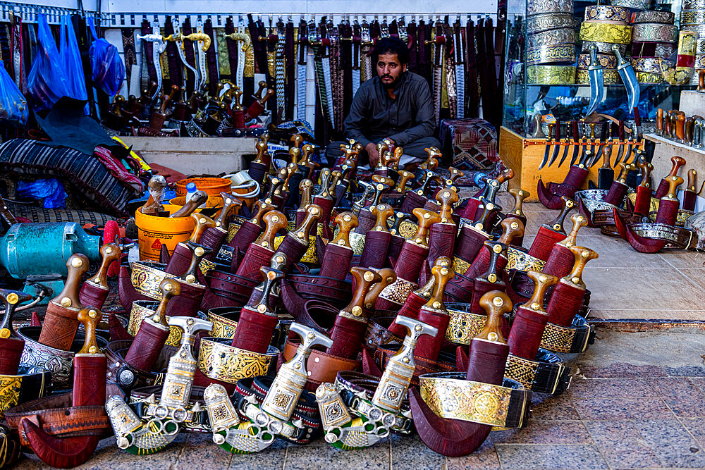 Store for daggers (Jambiya), Najran, Kingdom of Saudi Arabia, Middle East