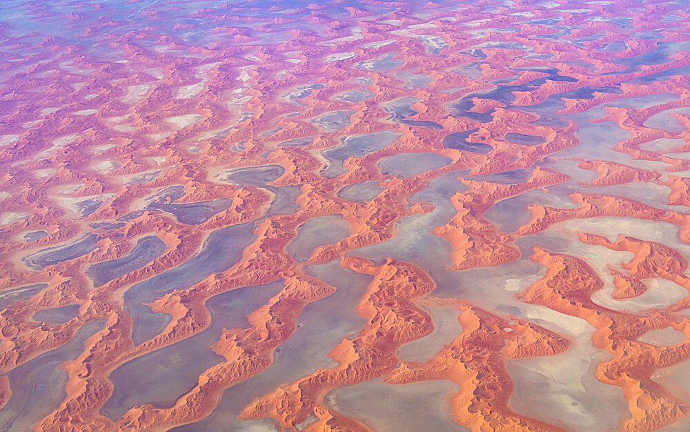 Aerial of the Rub al Khali, the Empty Quarter, Kingdom of Saudi Arabia, Middle East