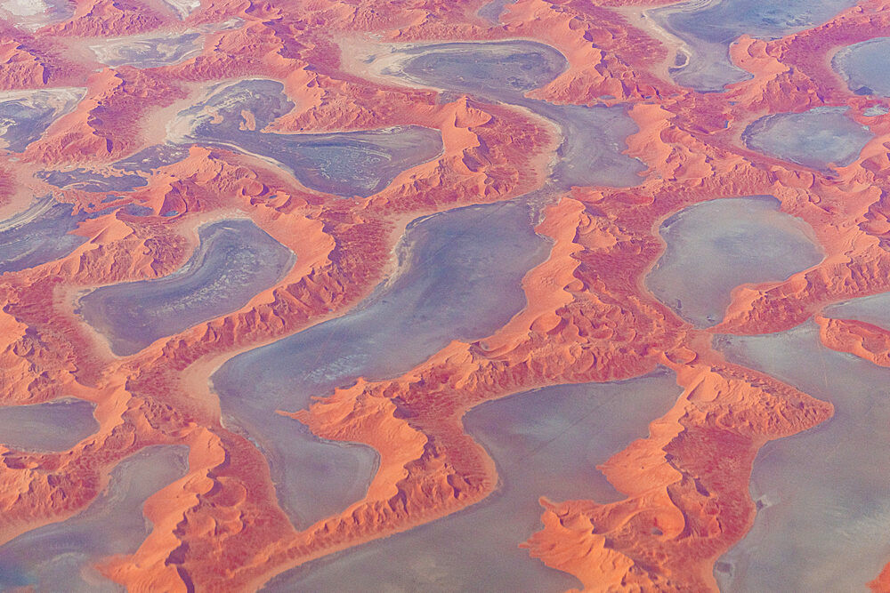 Aerial of the Rub al Khali, the Empty Quarter, Kingdom of Saudi Arabia, Middle East