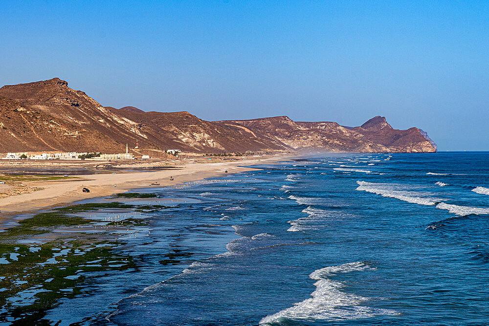 View over Mughsail beach, Salalah, Oman, Middle East