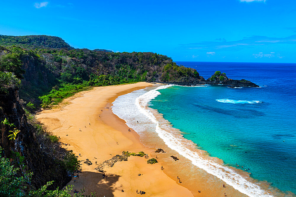 World famous Sancho Beach, Fernando de Noronha, UNESCO World Heritage Site, Brazil, South America