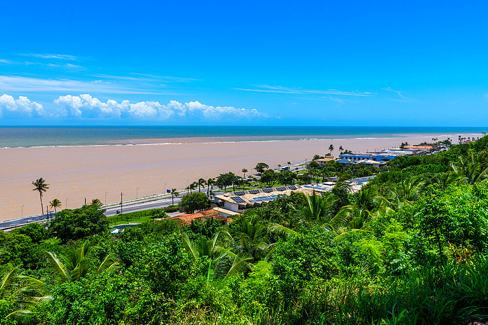 View over the Atlantic, Porto Seguro, Bahia, Brazil, South America