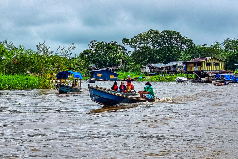 Boat tour on the Amazon, Leticia, Colombia, South America