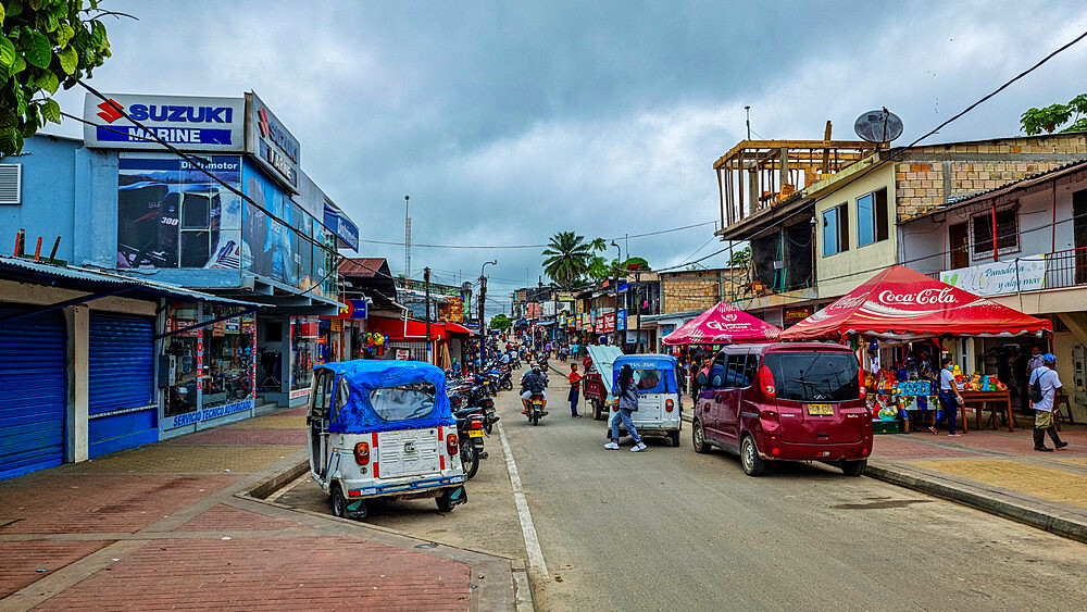 The border town of Leticia, Colombia, South America