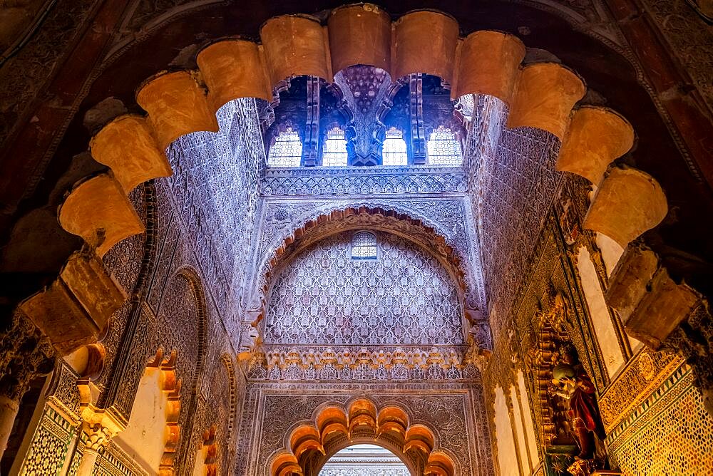 Columns and double-tiered arches, Unesco site Mosque???Cathedral of Cordoba, Cordoba, Andalusia, Spain