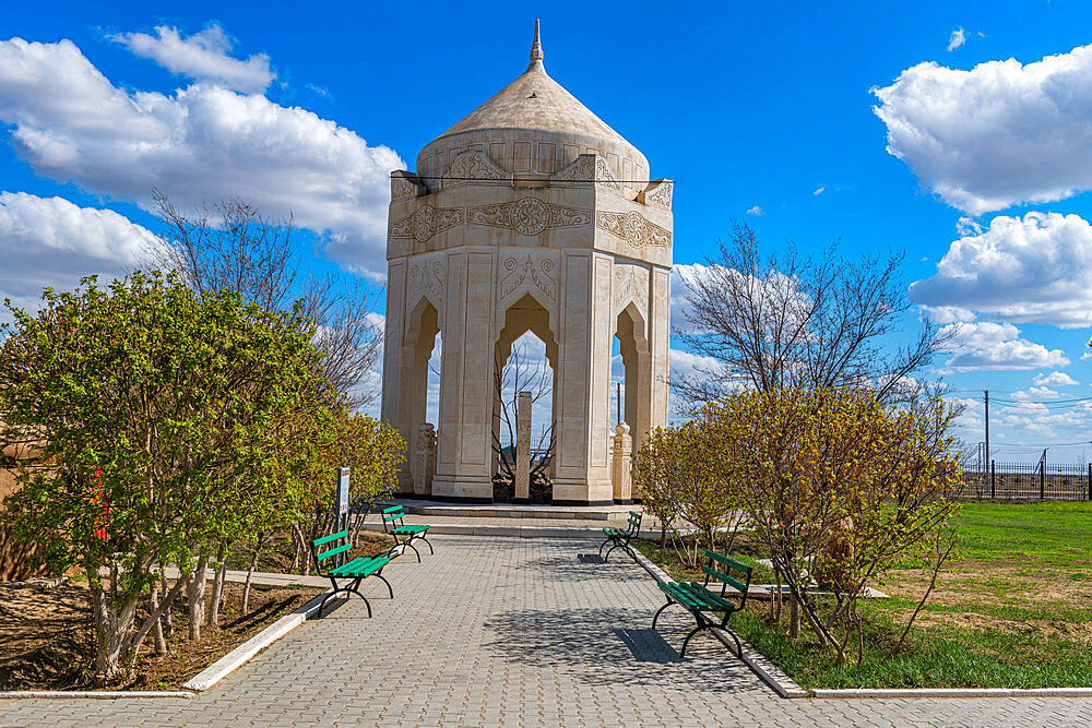 Mausoleum in Saray-Juk ancient settlement, Atyrau, Kazakhstan, Central Asia, Asia