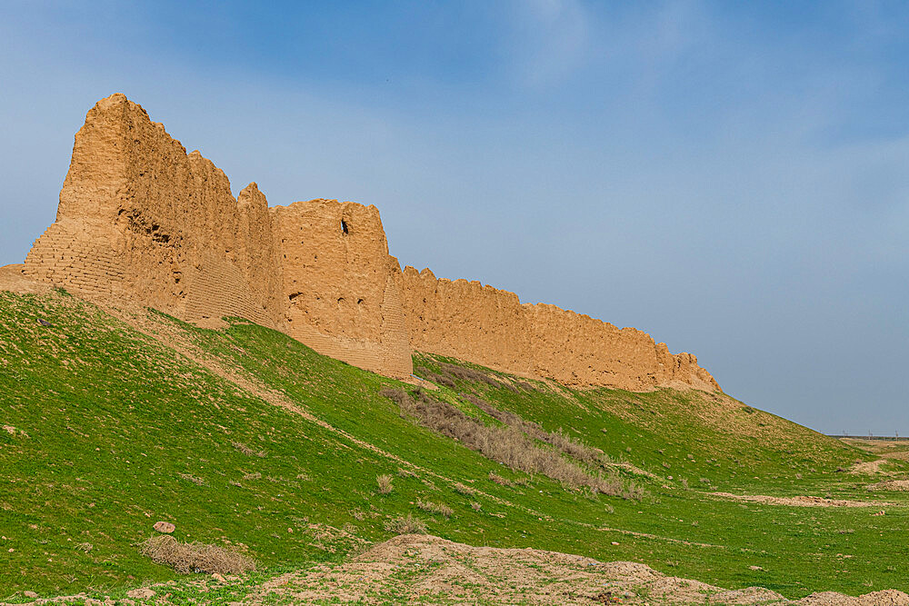 City walls, Sauran Ancient Settlement, Turkistan, Kazakhstan, Central Asia, Asia