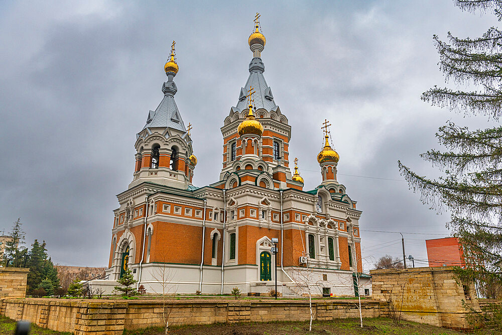 Orthodox Cathedral, Uralsk, Kazakhstan, Central Asia, Asia