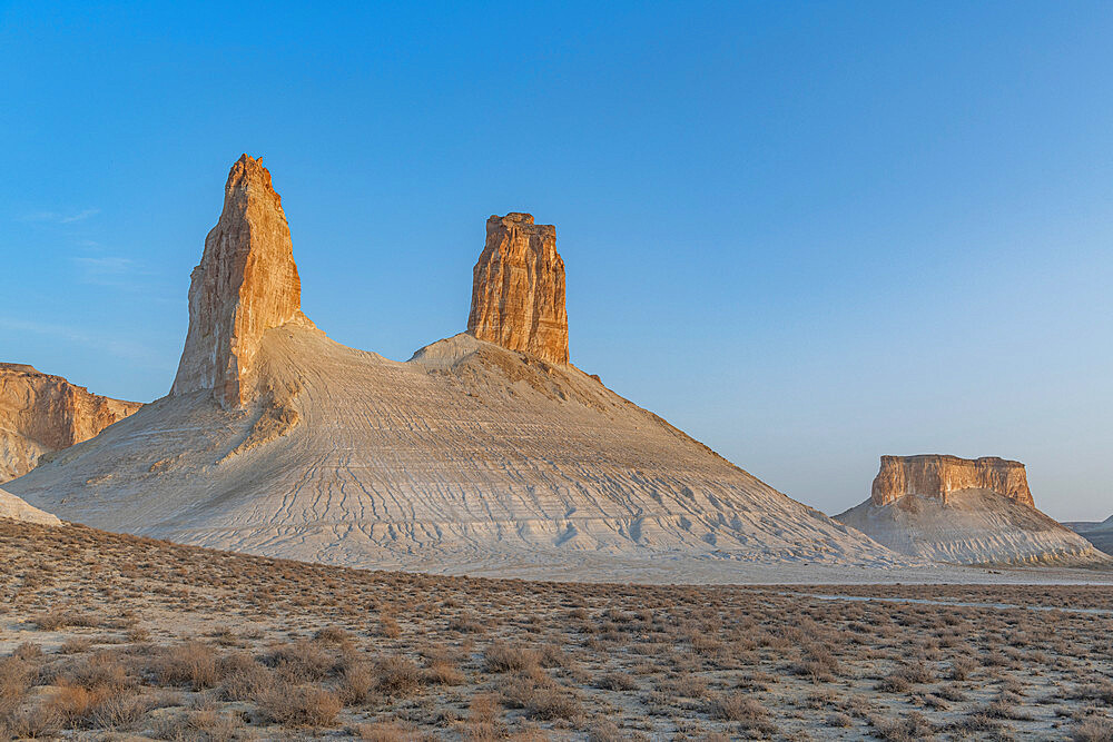 Early morning, Bozzhira Canyon, Ustyurt plateau, Mangystau, Kazakhstan, Central Asia, Asia