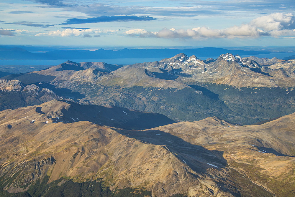 Aerial of Tierra del Fuego, Argentina, South America