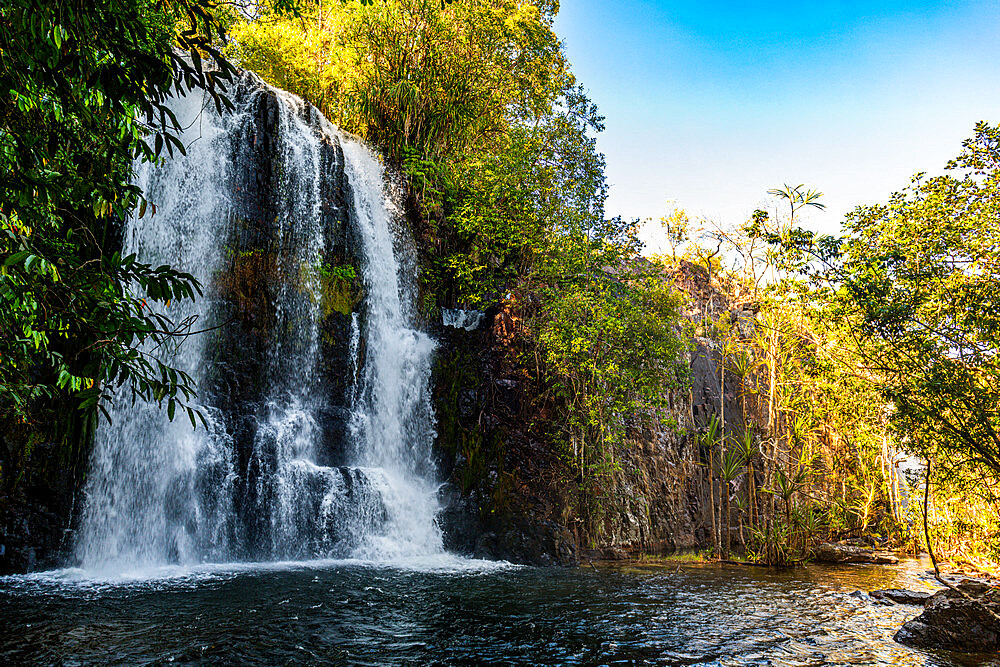 Ntumba Chushi Falls (Ntumbachushi Falls) on the Ngona River, northern Zambia, Africa