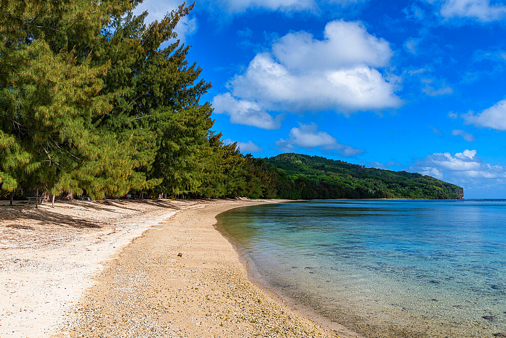 Coral beach in Avera, Rurutu, Austral islands, French Polynesia, South Pacific, Pacific