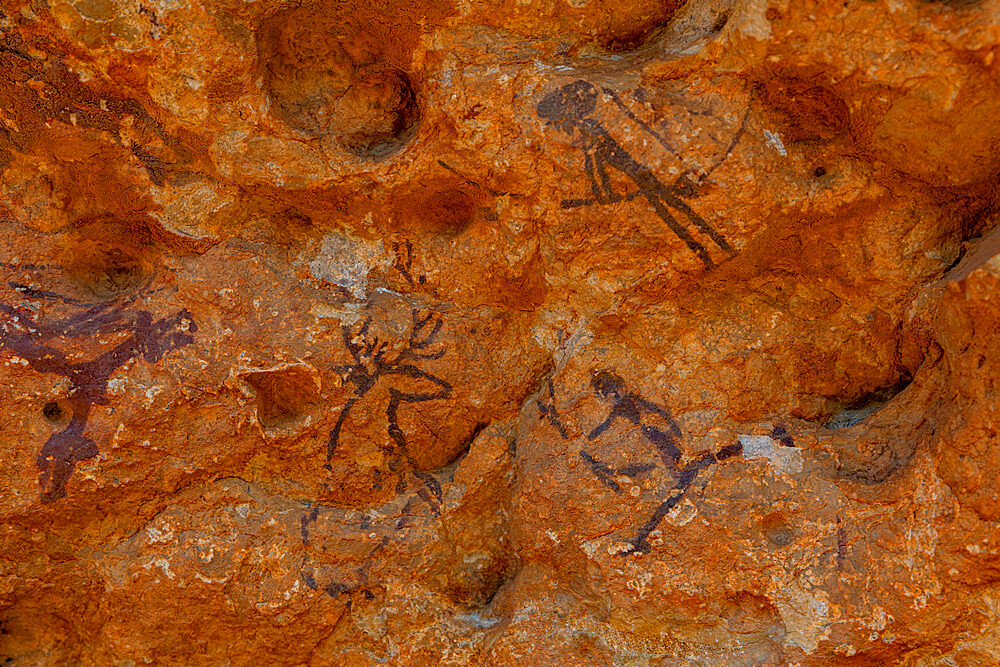 Rock art of the Iberian Mediterranean Basin, UNESCO World Heritage Site, Ulldecona, Catalonia, Spain, Europe