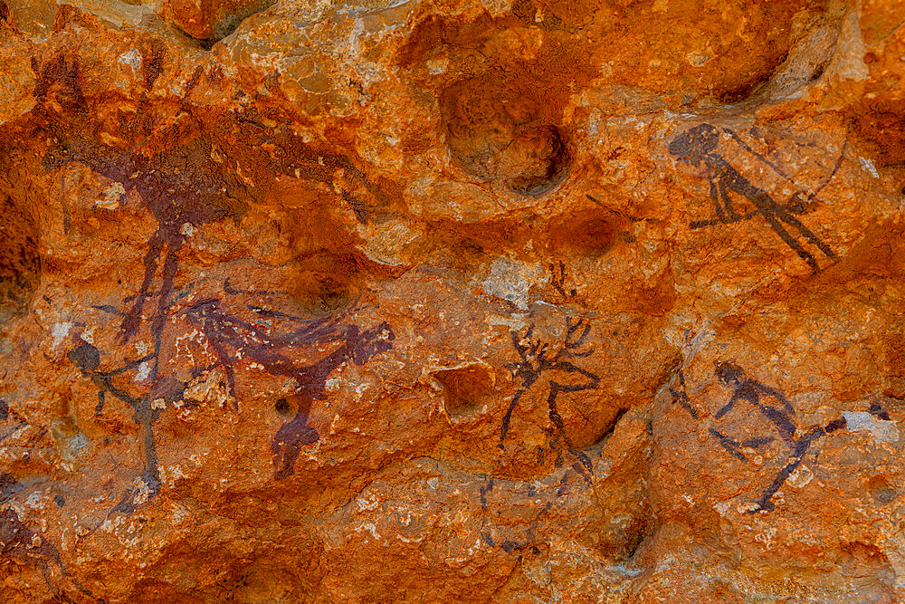 Rock art of the Iberian Mediterranean Basin, UNESCO World Heritage Site, Ulldecona, Catalonia, Spain, Europe