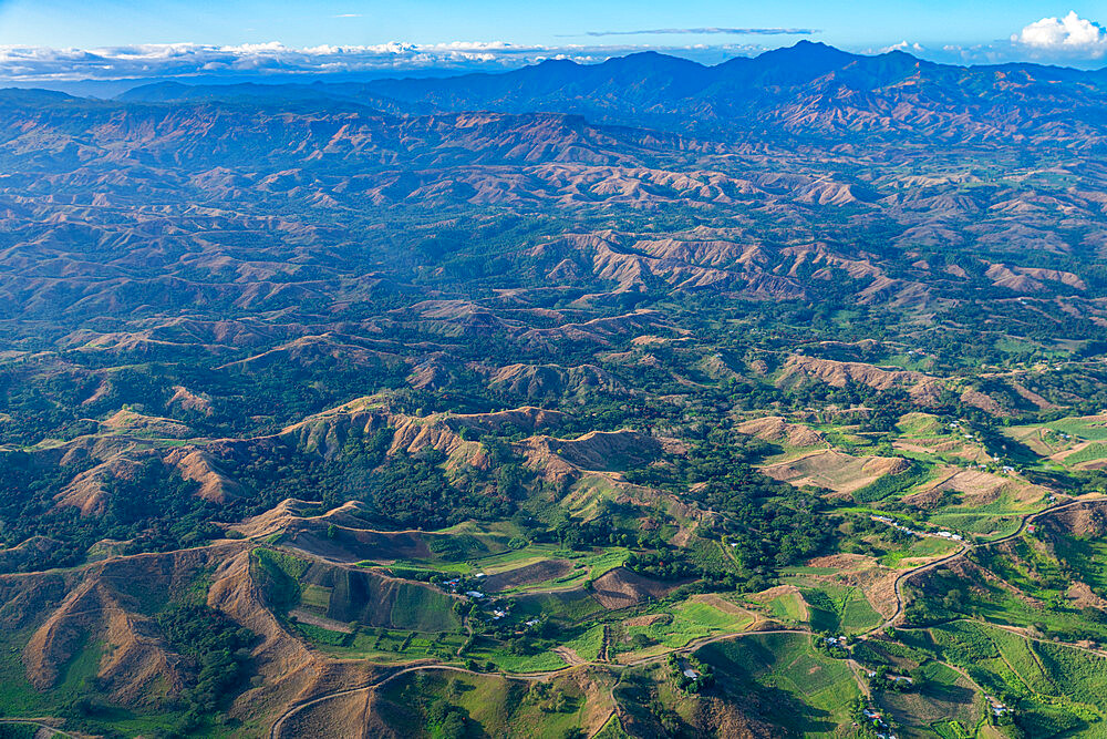 Aerial of Viti Levu, Fiji, South Pacific, Pacific