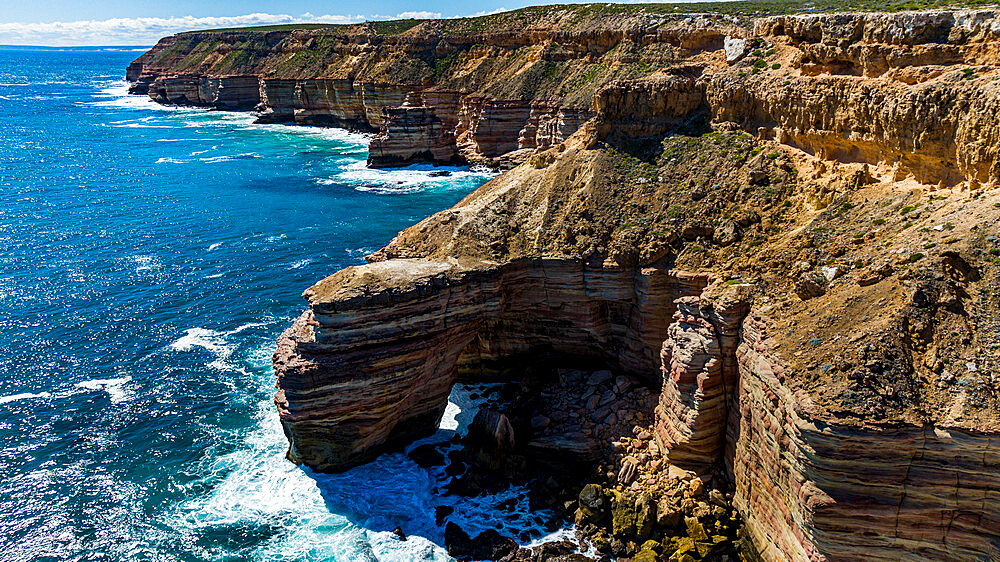 Aerial of the Kalbarri National Park, Western Australia, Australia, Pacific