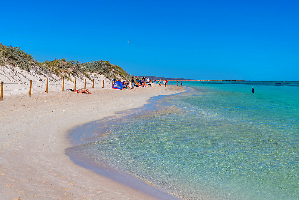 White sand beach at Turquoise Bay, Ningaloo Reef, UNESCO World Heritage Site, Exmouth, Western Australia, Australia, Pacific