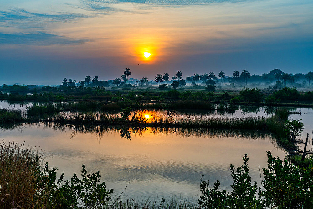 Sunrise in the Casamance, Senegal, Africa