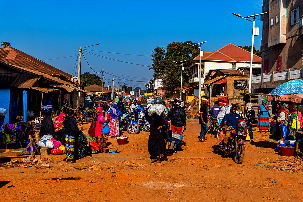 Market in Dalaba, Futa Djallon, Guinea Conakry, Africa